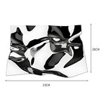 Crinkled Mirror-Finish Stainless Steel Jewelry & Trinket Tray