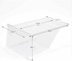 Crisper Drawer Pan Exact Fit Clear Humidity Control
