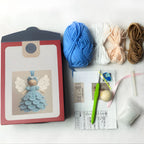 Crochet Kit Handmade Angel Ornaments Set of 5