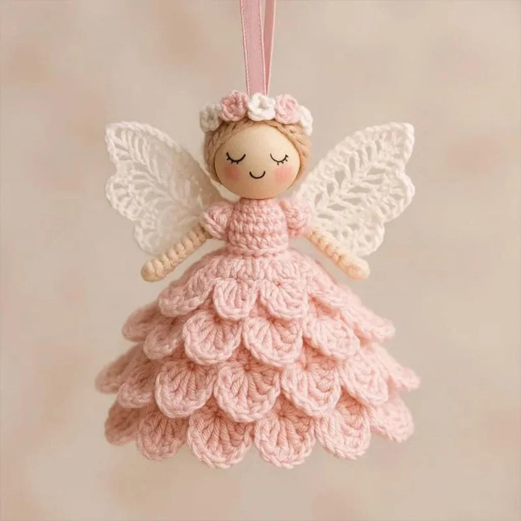 Crochet Kit Handmade Angel Ornaments Set of 5