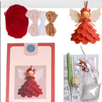 Crochet Kit Handmade Angel Ornaments Set of 5