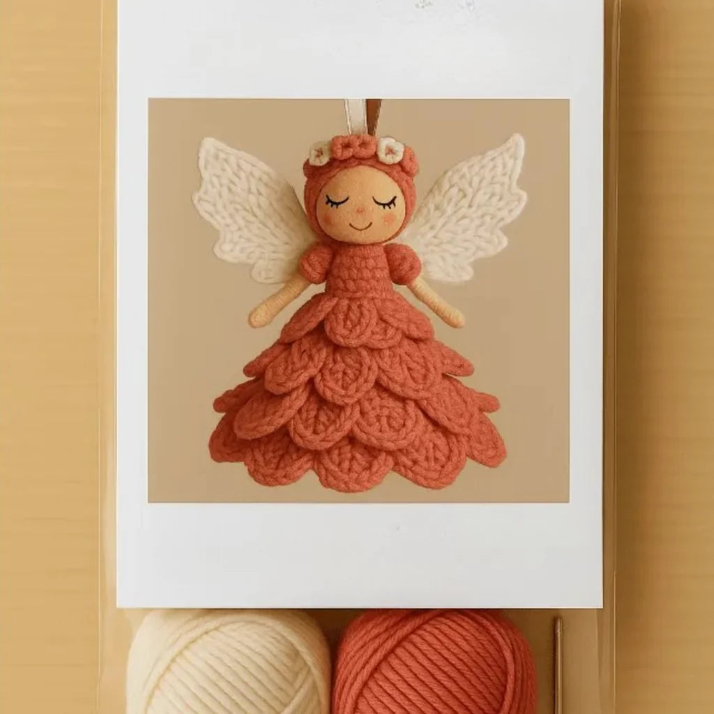 Crochet Kit Handmade Angel Ornaments Set of 5