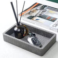 Crocodile-Textured Wooden Organizer Tray
