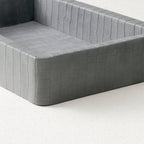 Crocodile-Textured Wooden Organizer Tray