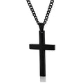Cross Pendant Necklace Stainless Steel 23.62-Inch Chain