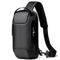 Crossbody Bag Anti-Theft Lock USB Charging Water-Resistant