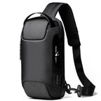 Crossbody Bag Anti-Theft Lock USB Charging Water-Resistant