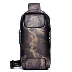 Crossbody Bag Anti-Theft Lock USB Charging Water-Resistant