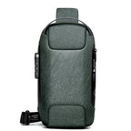 Crossbody Bag Anti-Theft Lock USB Charging Water-Resistant