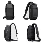 Crossbody Bag Anti-Theft Lock USB Charging Water-Resistant