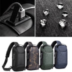 Crossbody Bag Anti-Theft Lock USB Charging Water-Resistant