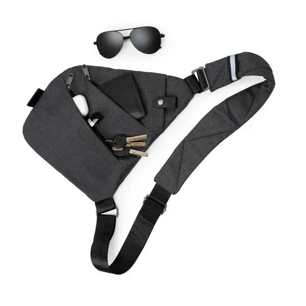 Crossbody Bag Anti-Theft Multiple Compartments Adjustable Strap