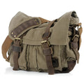 Crossbody Bag Canvas Spacious Multiple Compartments Adjustable Strap