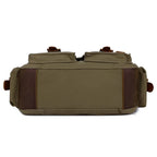 Crossbody Bag Canvas Spacious Multiple Compartments Adjustable Strap