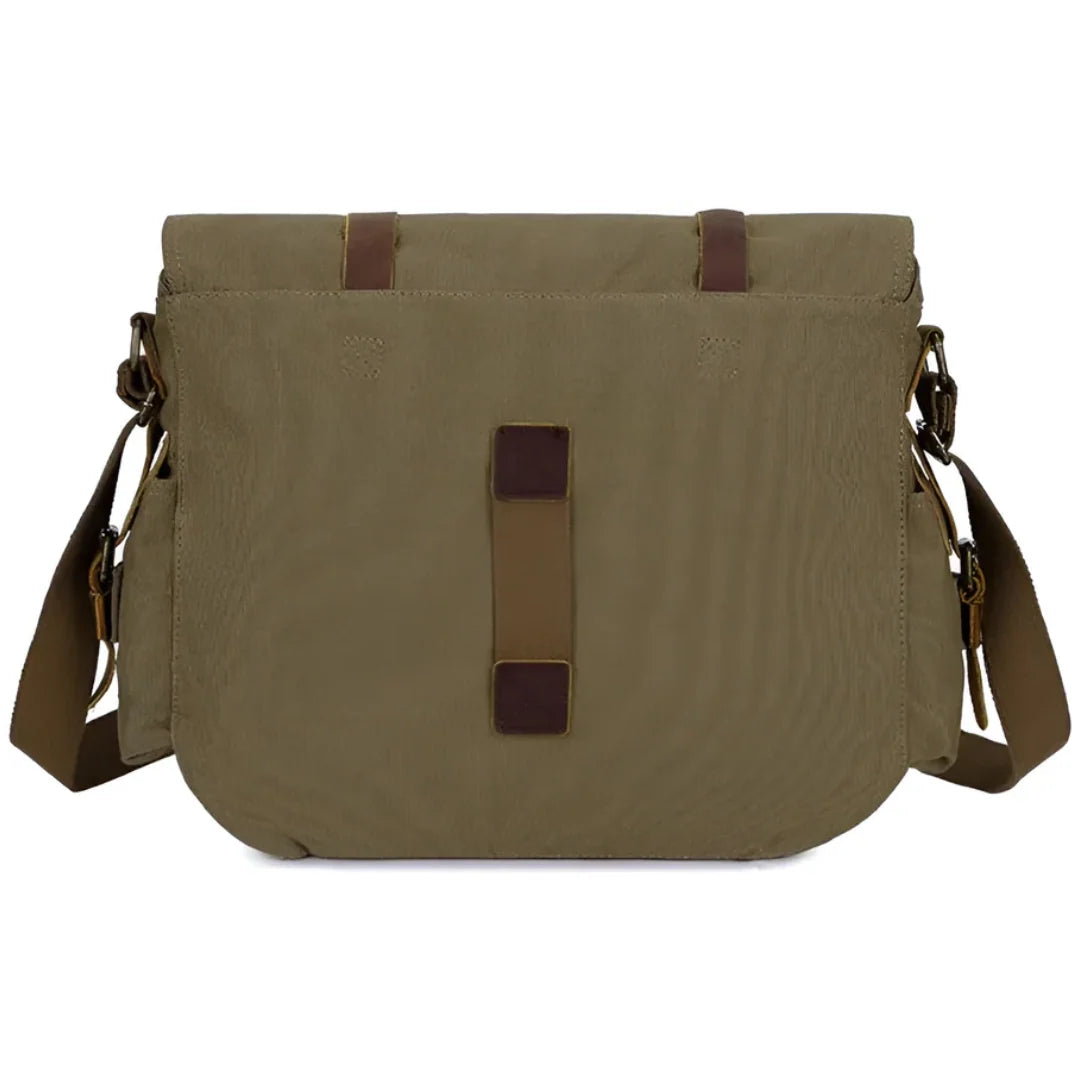 Crossbody Bag Canvas Spacious Multiple Compartments Adjustable Strap