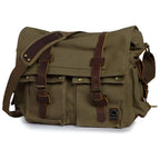 Crossbody Bag Canvas Spacious Multiple Compartments Adjustable Strap