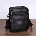 Crossbody Bag Cowhide Leather Multiple Compartments