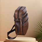 Crossbody Bag Cowhide Leather Multiple Compartments
