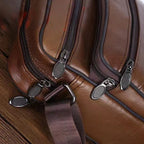 Crossbody Bag Cowhide Leather Multiple Compartments