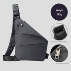 Crossbody Bag Cut-Resistant Strap RFID-Blocking Pocket Hidden Zippers