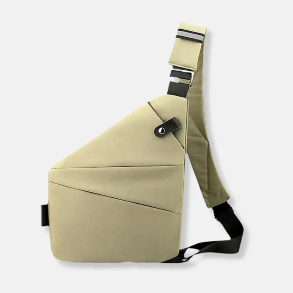 Crossbody Bag Cut-Resistant Strap RFID-Blocking Pocket Hidden Zippers