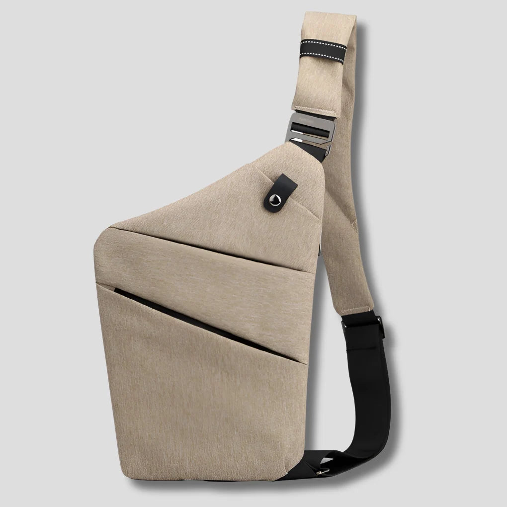 Crossbody Bag Cut-Resistant Strap RFID-Blocking Pocket Hidden Zippers