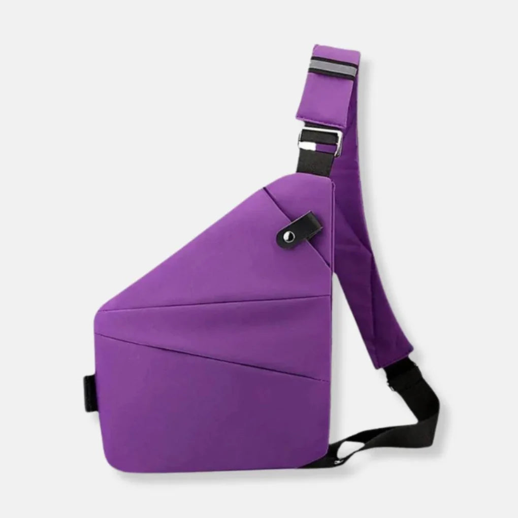 Crossbody Bag Cut-Resistant Strap RFID-Blocking Pocket Hidden Zippers