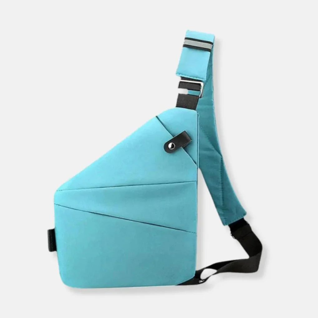 Crossbody Bag Cut-Resistant Strap RFID-Blocking Pocket Hidden Zippers