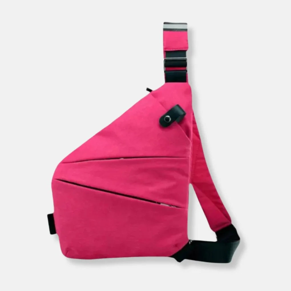 Crossbody Bag Cut-Resistant Strap RFID-Blocking Pocket Hidden Zippers