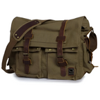 Crossbody Bag Durable Canvas Spacious Interior & Adjustable Strap