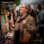 Crossbody Bag Full-Grain Leather Adjustable Detachable Strap