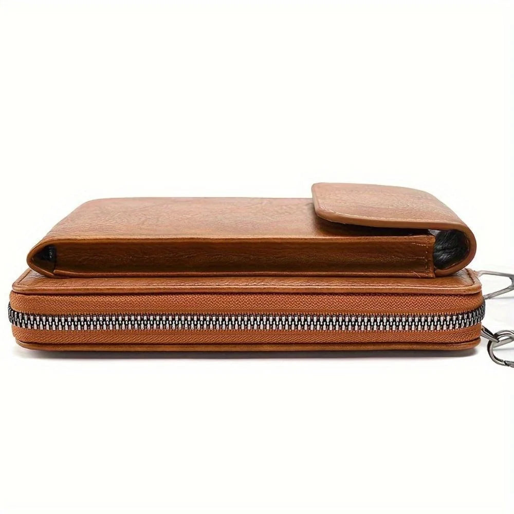 Crossbody Bag Full-Grain Leather Adjustable Detachable Strap