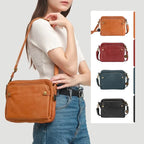 Crossbody Bag Full-Grain Leather Fits 10in Tablet