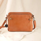 Crossbody Bag Full-Grain Leather Fits 10in Tablet