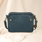Crossbody Bag Full-Grain Leather Fits 10in Tablet