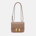 Crossbody Bag Genuine Leather Adjustable Strap Secure Clasp