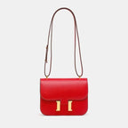 Crossbody Bag Genuine Leather Adjustable Strap Secure Clasp