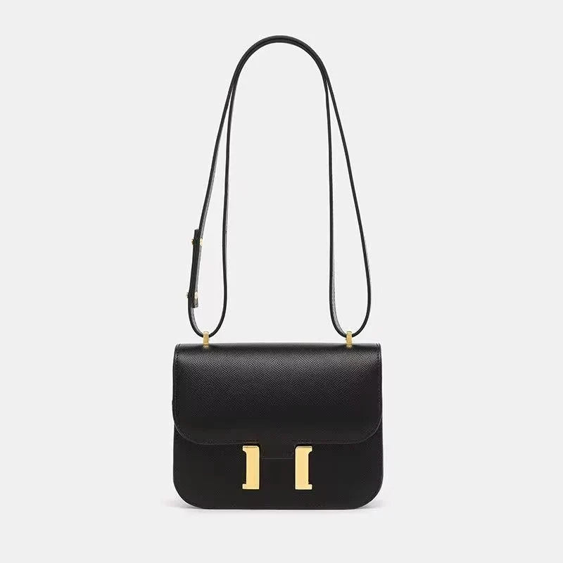 Crossbody Bag Genuine Leather Adjustable Strap Secure Clasp