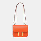 Crossbody Bag Genuine Leather Adjustable Strap Secure Clasp