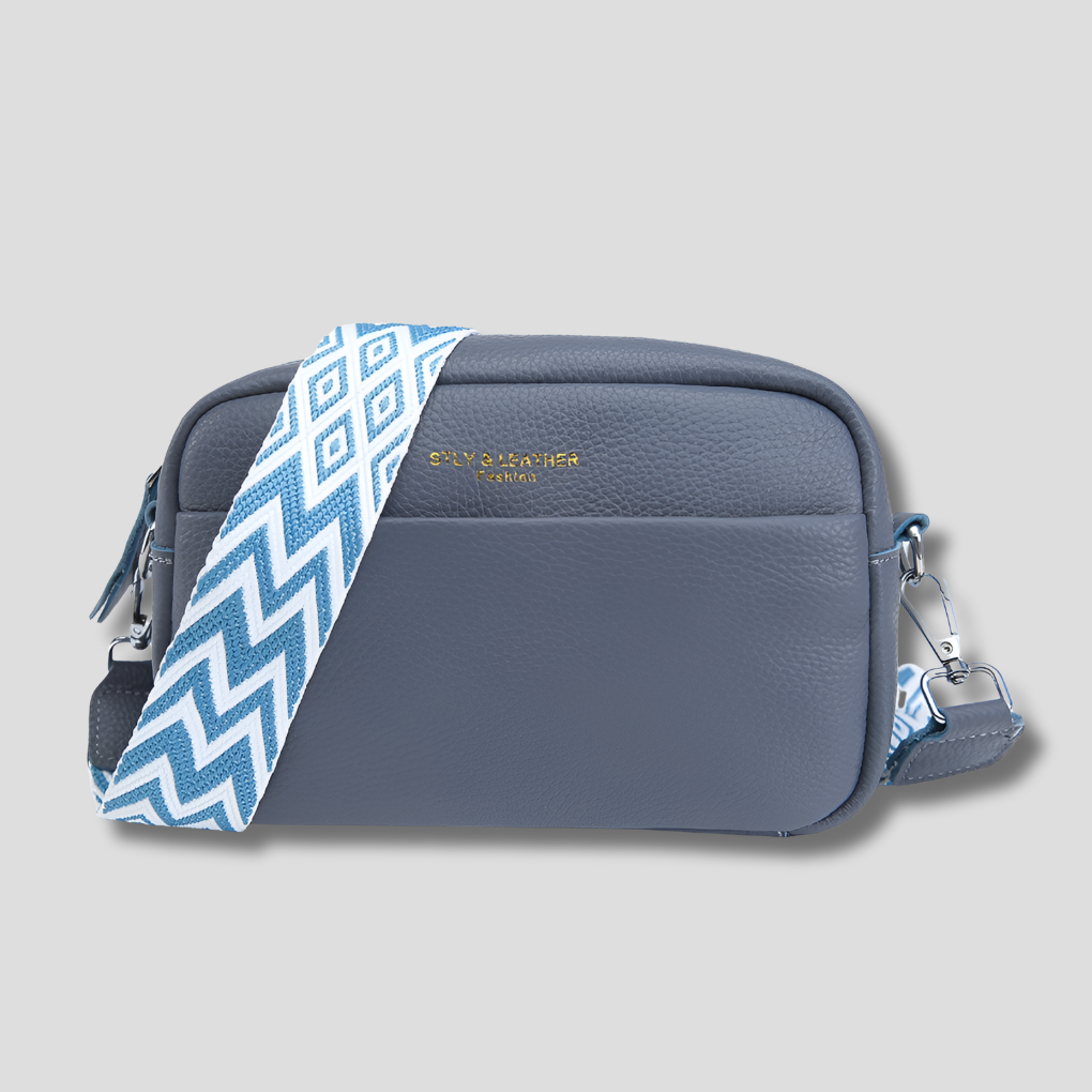 Crossbody Bag Genuine Leather Removable & Adjustable Strap
