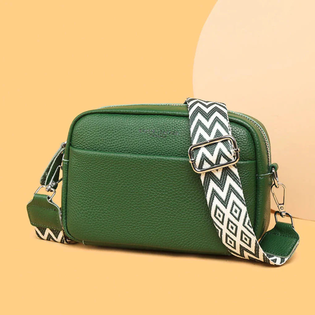 Crossbody Bag Genuine Leather Removable & Adjustable Strap