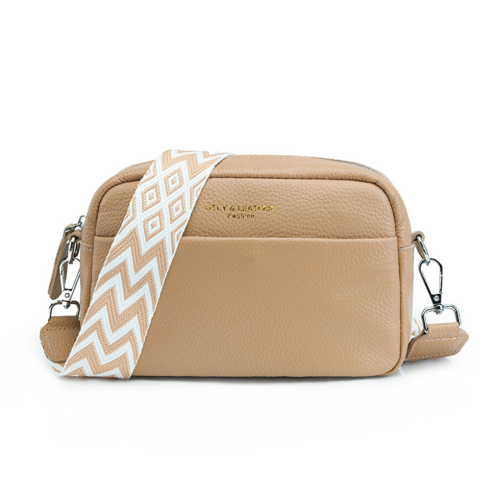 Crossbody Bag Genuine Leather Removable & Adjustable Strap