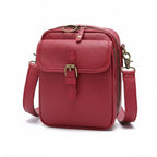 Crossbody Bag Leather Compact Square Anti-Theft