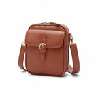 Crossbody Bag Leather Compact Square Anti-Theft