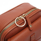 Crossbody Bag Leather Compact Square Anti-Theft