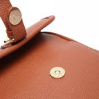 Crossbody Bag Leather Compact Square Anti-Theft