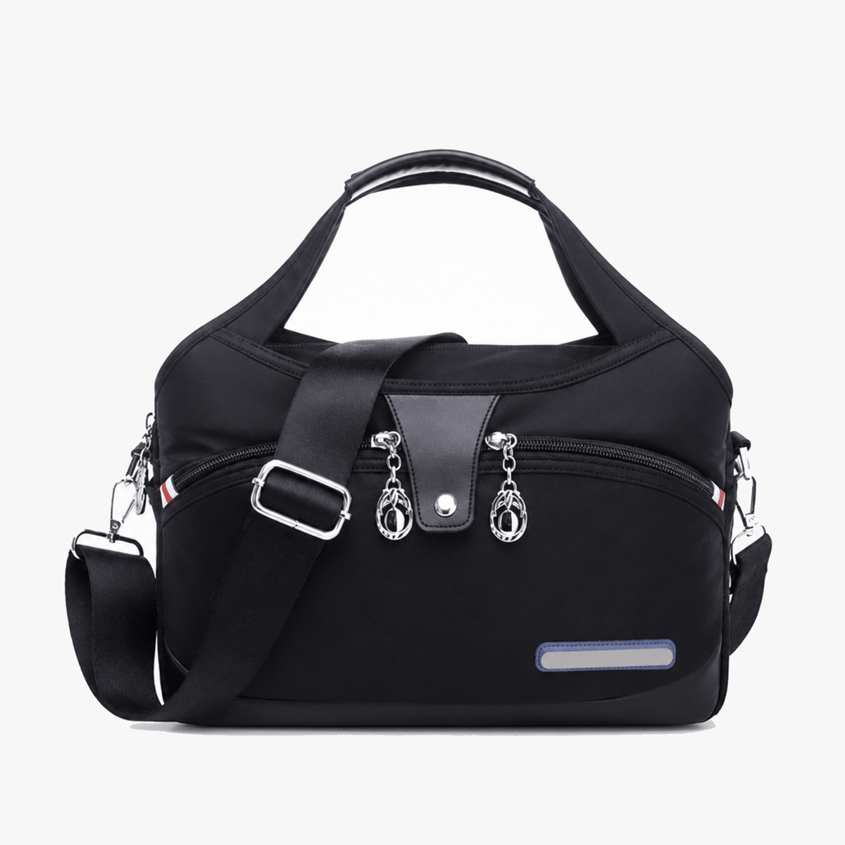 Crossbody Bag Multiple Zippered Compartments Hidden Anti-Theft Pocket
