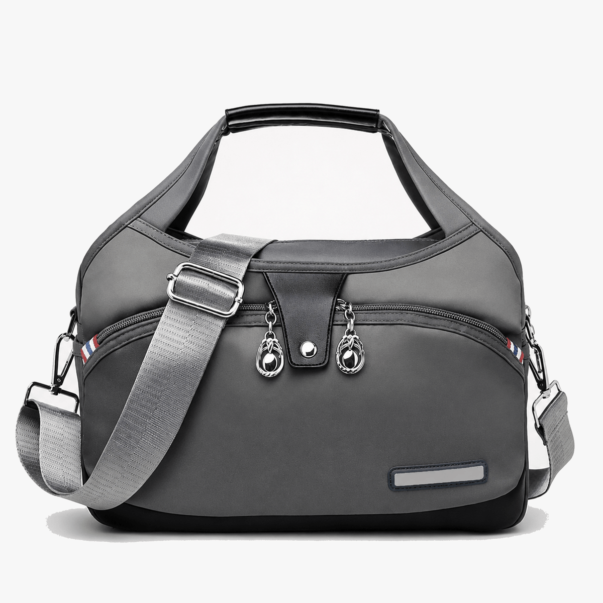 Crossbody Bag Multiple Zippered Compartments Hidden Anti-Theft Pocket
