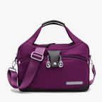 Crossbody Bag Multiple Zippered Compartments Hidden Anti-Theft Pocket