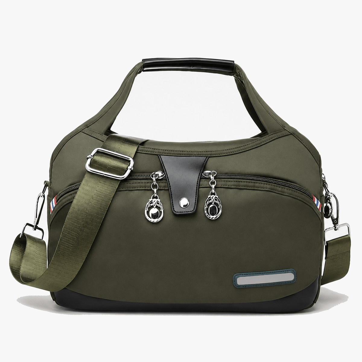Crossbody Bag Multiple Zippered Compartments Hidden Anti-Theft Pocket